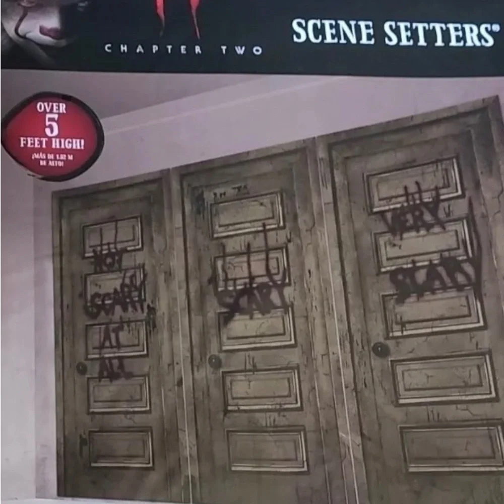 IT Chapter Two Scene Setter 3 Panel 5 Ft Halloween Wall Decor Amscan Movie Party